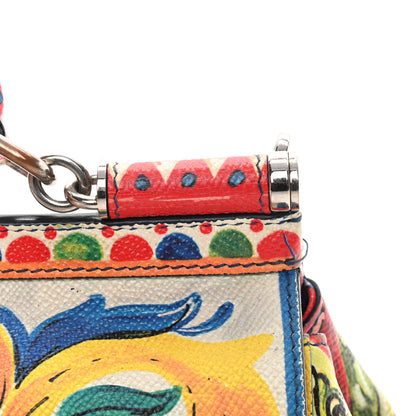 Dolce & Gabbana Dauphine Majolica Print Small Miss Sicily Satchel Multi 20 of 20