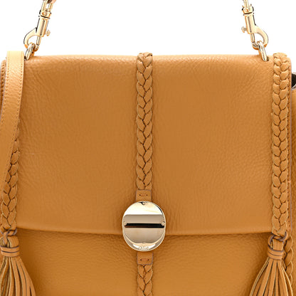 Chloe Grained Calfskin Medium Penelope Shoulder Bag Dusty Gold 8 of 10