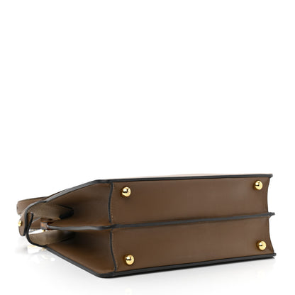 Fendi Vitello Seta Shiny Nappa Plexiglass Small Peekaboo I SEE U Satchel Foresta Sasso 4 of 9