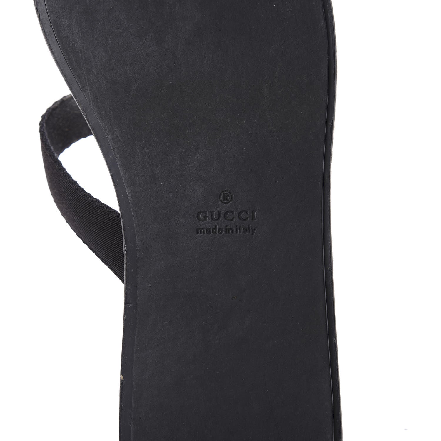 Gucci Patent Calfskin Cardinal Thong Sandals 39 Black 6 of 9