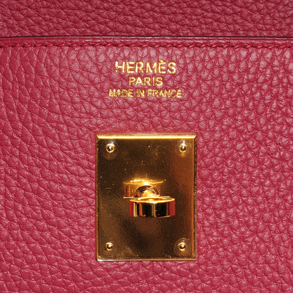 Hermes Taurillon Clemence Birkin 40 Bois de Rose 12 of 25