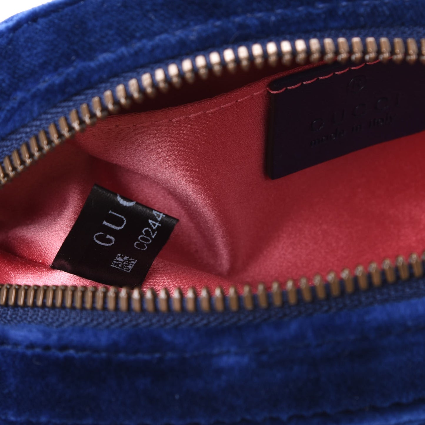 Velvet Matelasse GG Marmont Belt Bag 85 34 Cobalt Blue