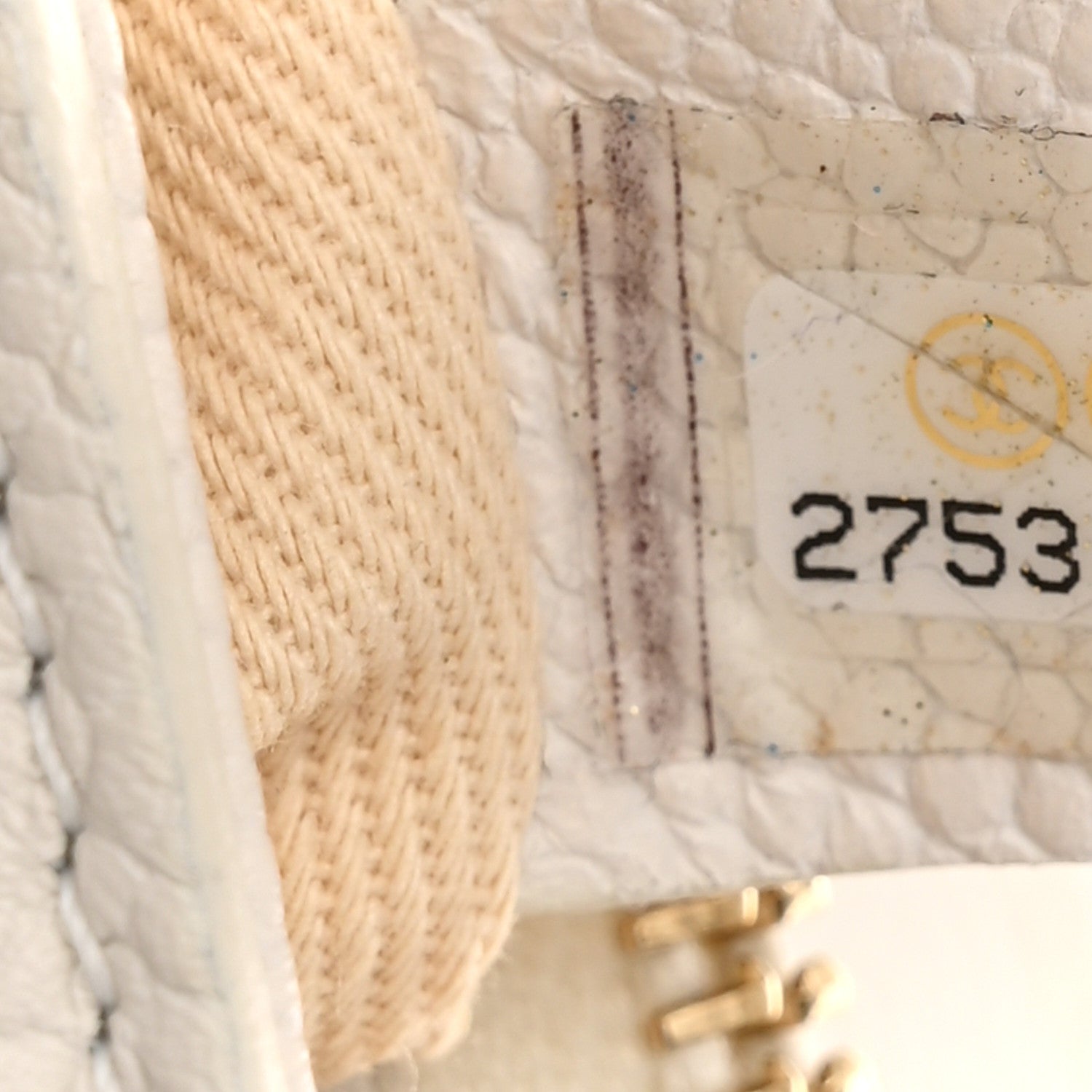 Chanel Grained Calfskin Small Stitched Flap White 7 of 14