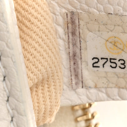 Chanel Grained Calfskin Small Stitched Flap White 7 of 14