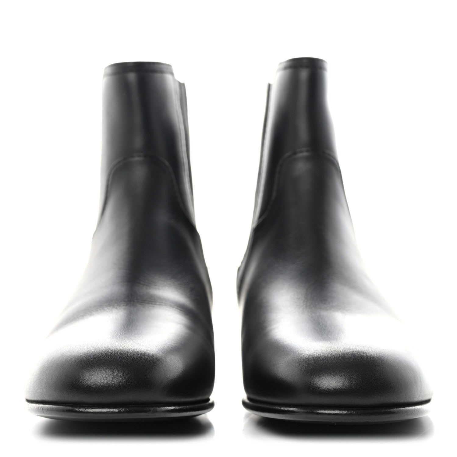 Chanel Calfskin Elastic Short Boots 39.5 Black 2 of 9