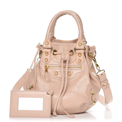 Balenciaga Agneau Giant 12 Gold Hardware Mini Pompon Rose Aubepine Rose Light 1 of 8