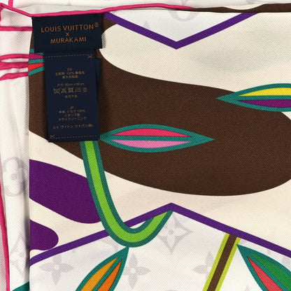 Louis Vuitton LV X TM Monogram Superflat Square 90 Scarf White 3 of 3