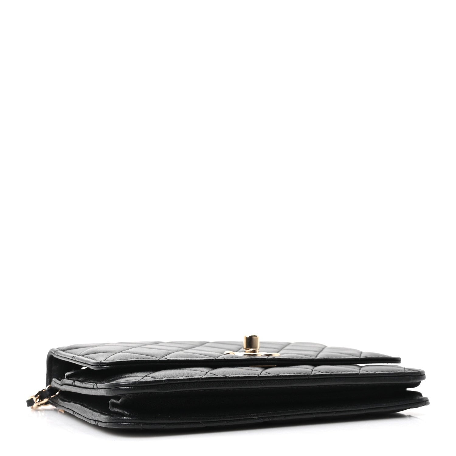 Chanel Lambskin Quilted Trendy CC Wallet On Chain WOC Black 4 of 11
