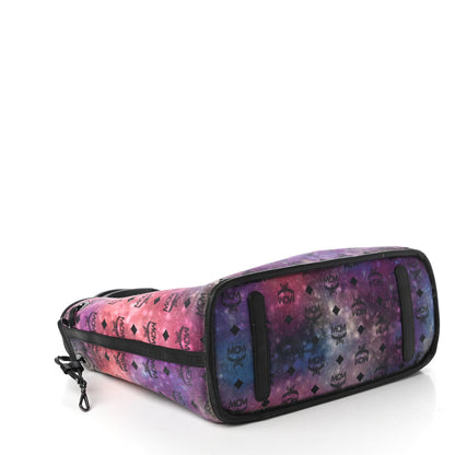 MCM Metallic Galaxy Visetos Medium Project Reversible Shopper Tote Black Multicolor 8 of 16
