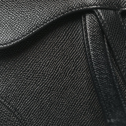 Christian Dior Grained Calfskin Mini Saddle Bag Black 8 of 11