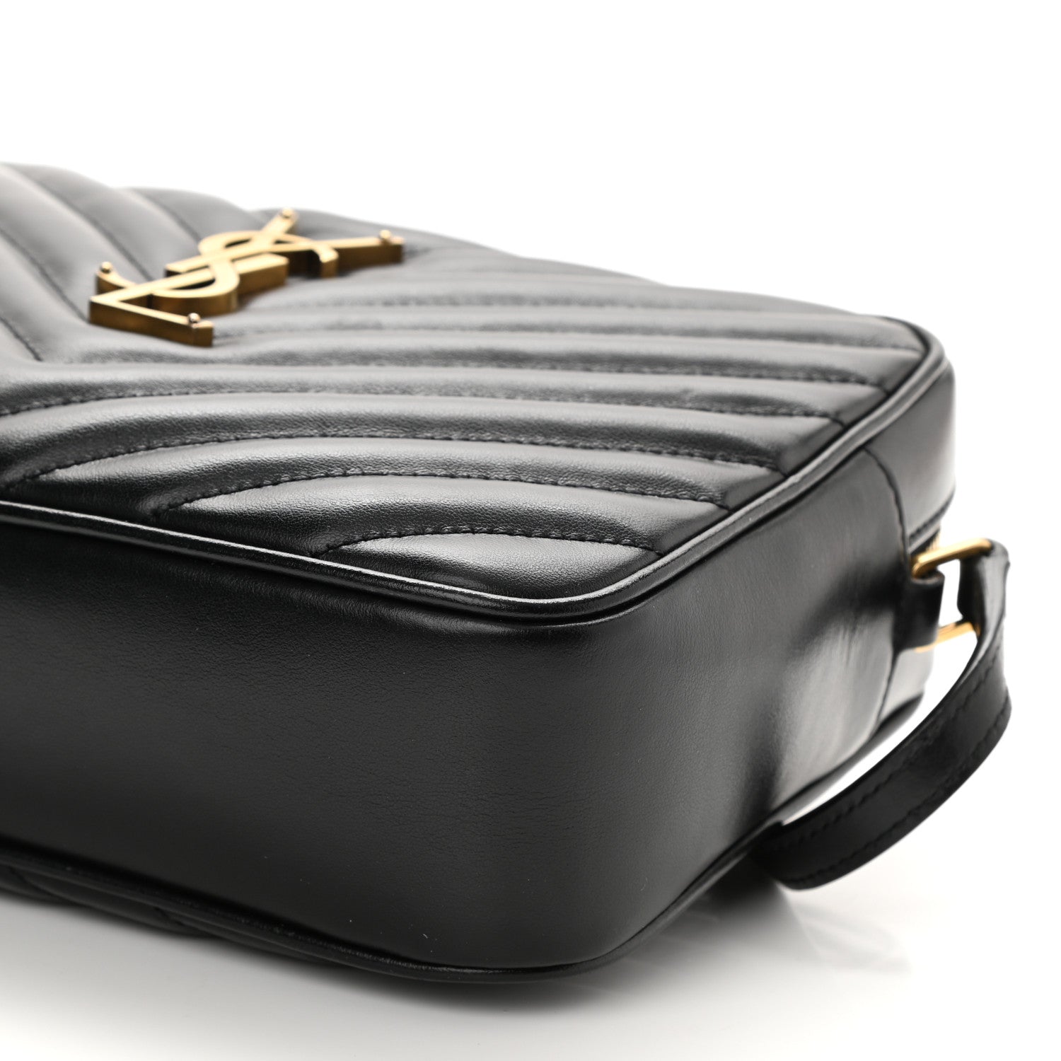 Saint Laurent Calfskin Matelasse Monogram Lou Camera Bag Black 7 of 7