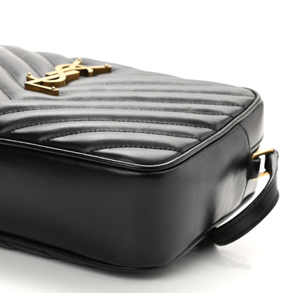 Saint Laurent Calfskin Matelasse Monogram Lou Camera Bag Black 7 of 7