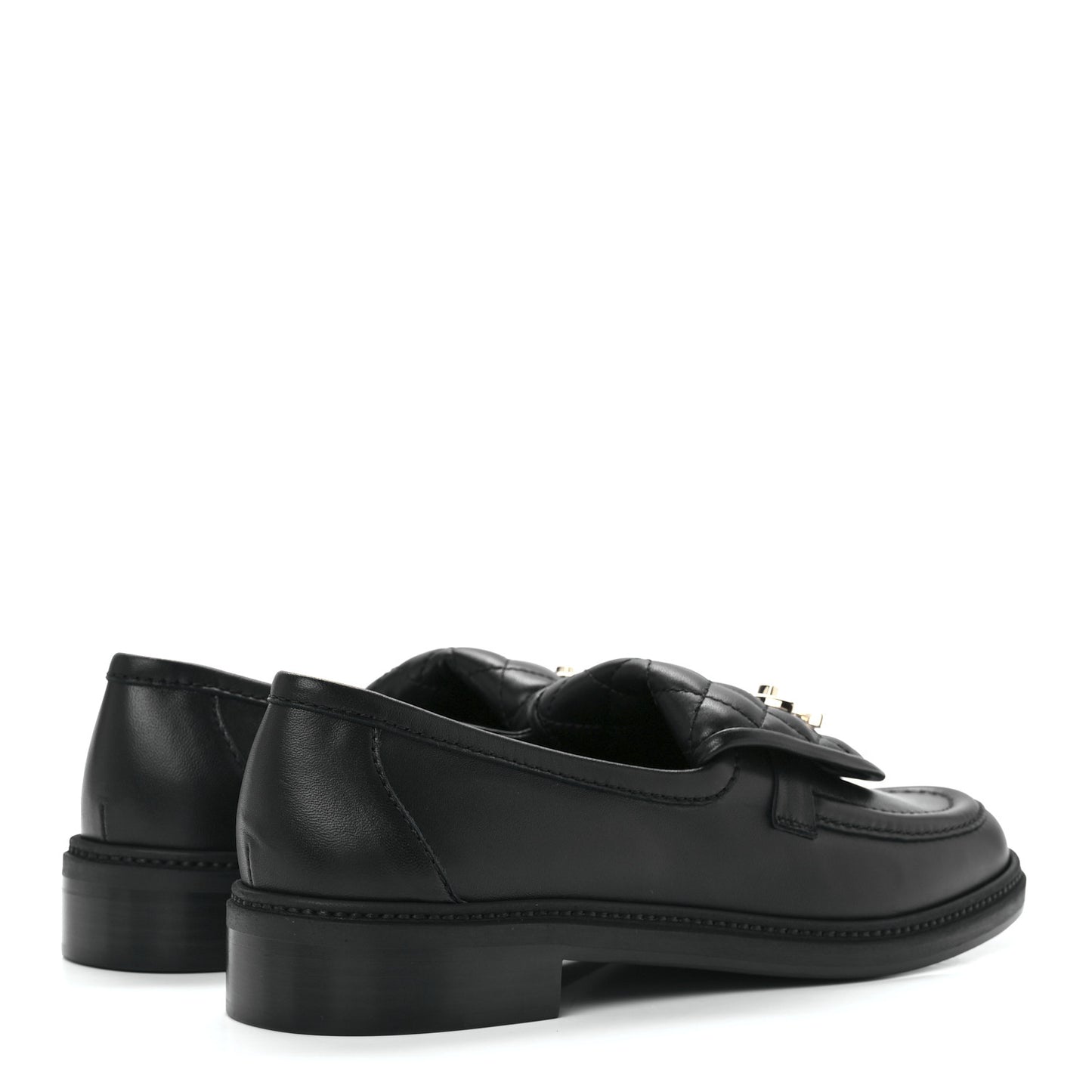 Lambskin Quilted CC Turnlock Loafers 41 Black
