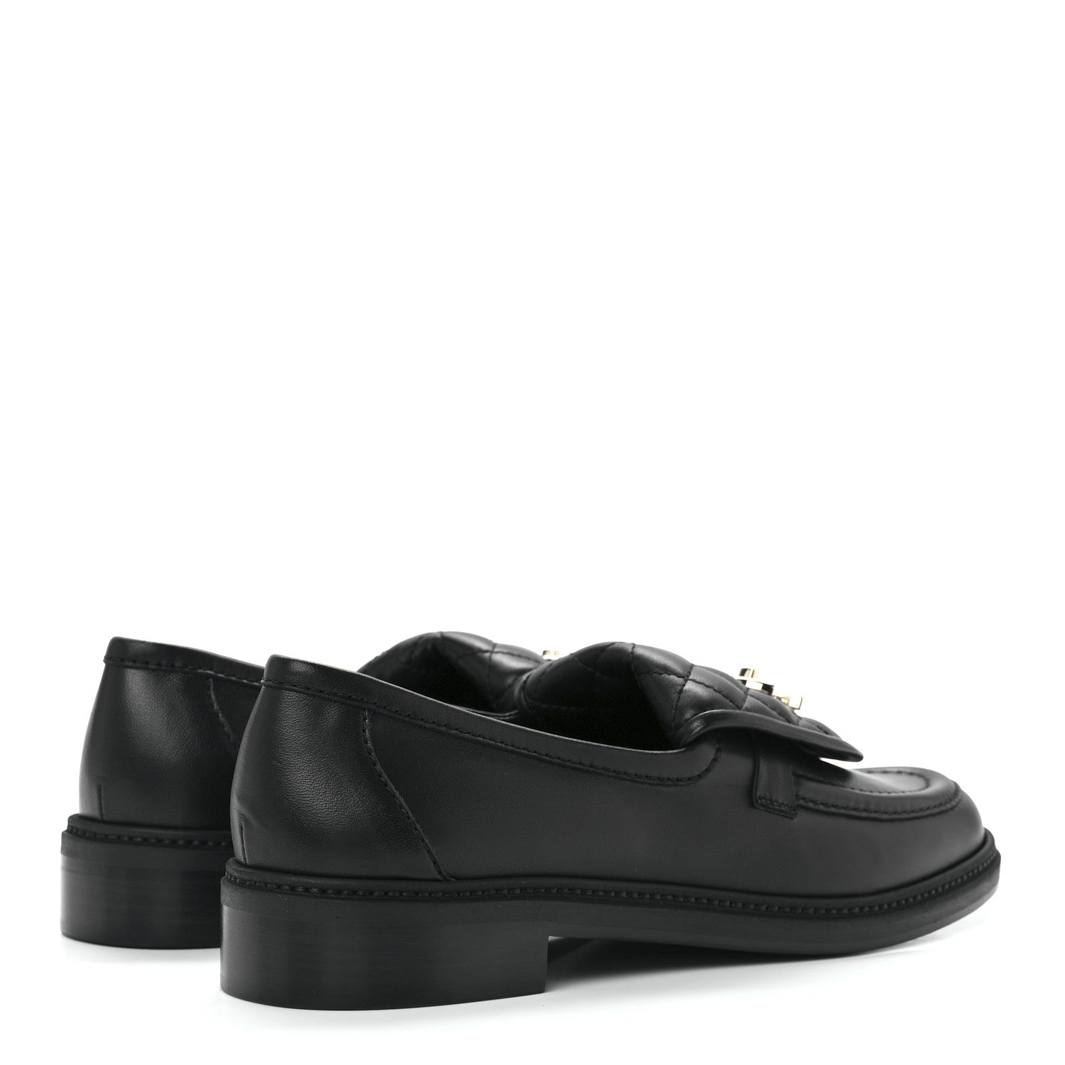 Chanel Lambskin Quilted CC Turnlock Loafers 41 Black 4 of 10