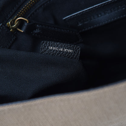 Burberry Canvas Mega Check Large Baildon Messenger Bag Black 7 of 12