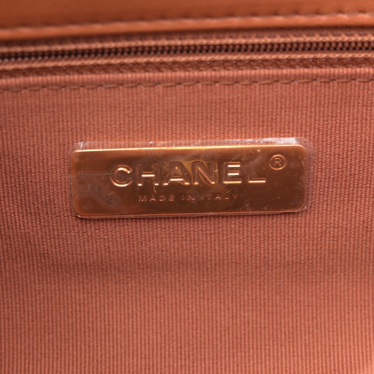 Lambskin Quilted Large Chanel 19 Flap Brown