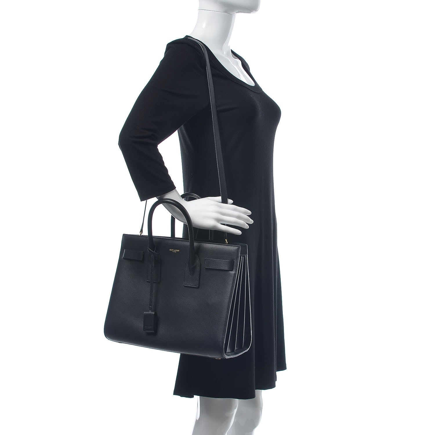 Saint Laurent Calfskin Small Sac De Jour Black 2 of 7