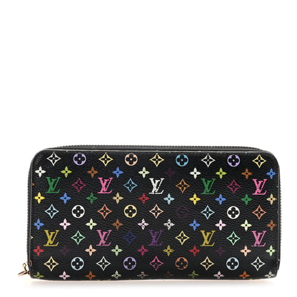 Louis Vuitton Monogram Multicolor Zippy Wallet Black Grenade 1 of 6