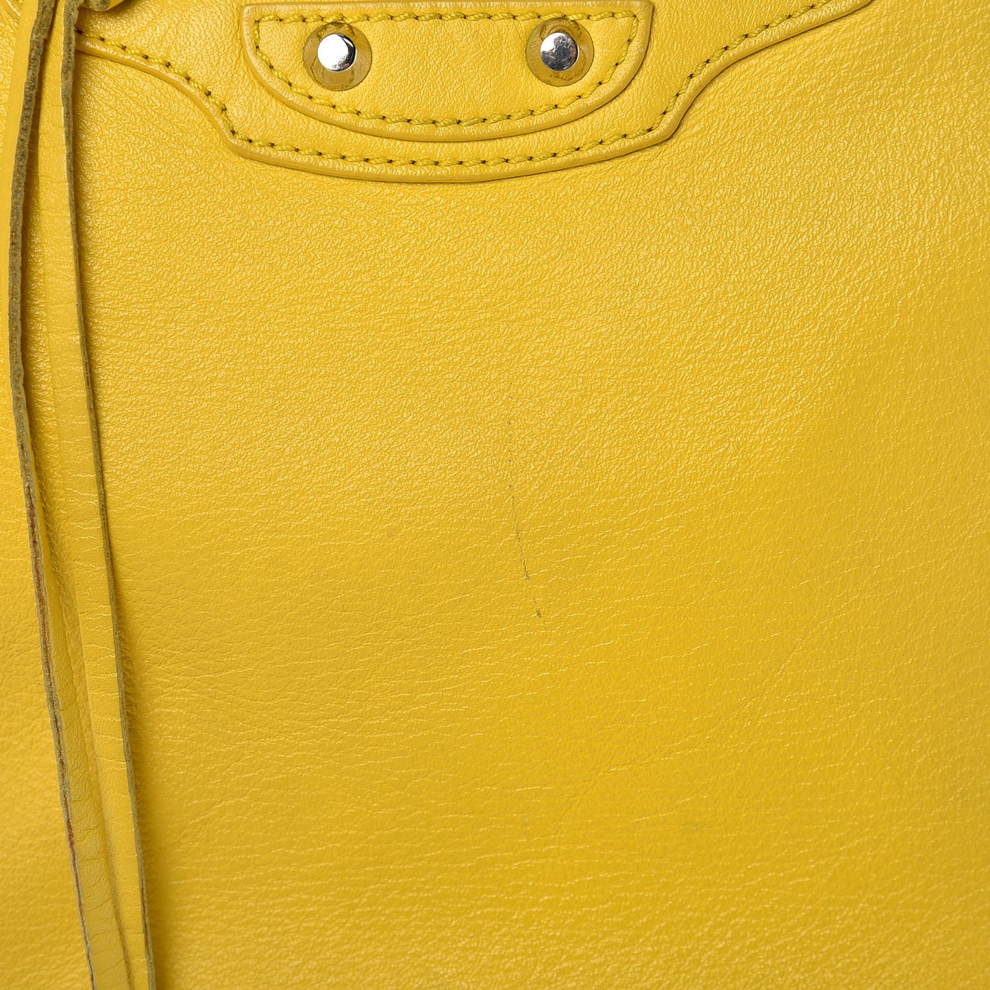 Supple Calfskin Papier Ledger Zip Around Tote Jaune Soleil