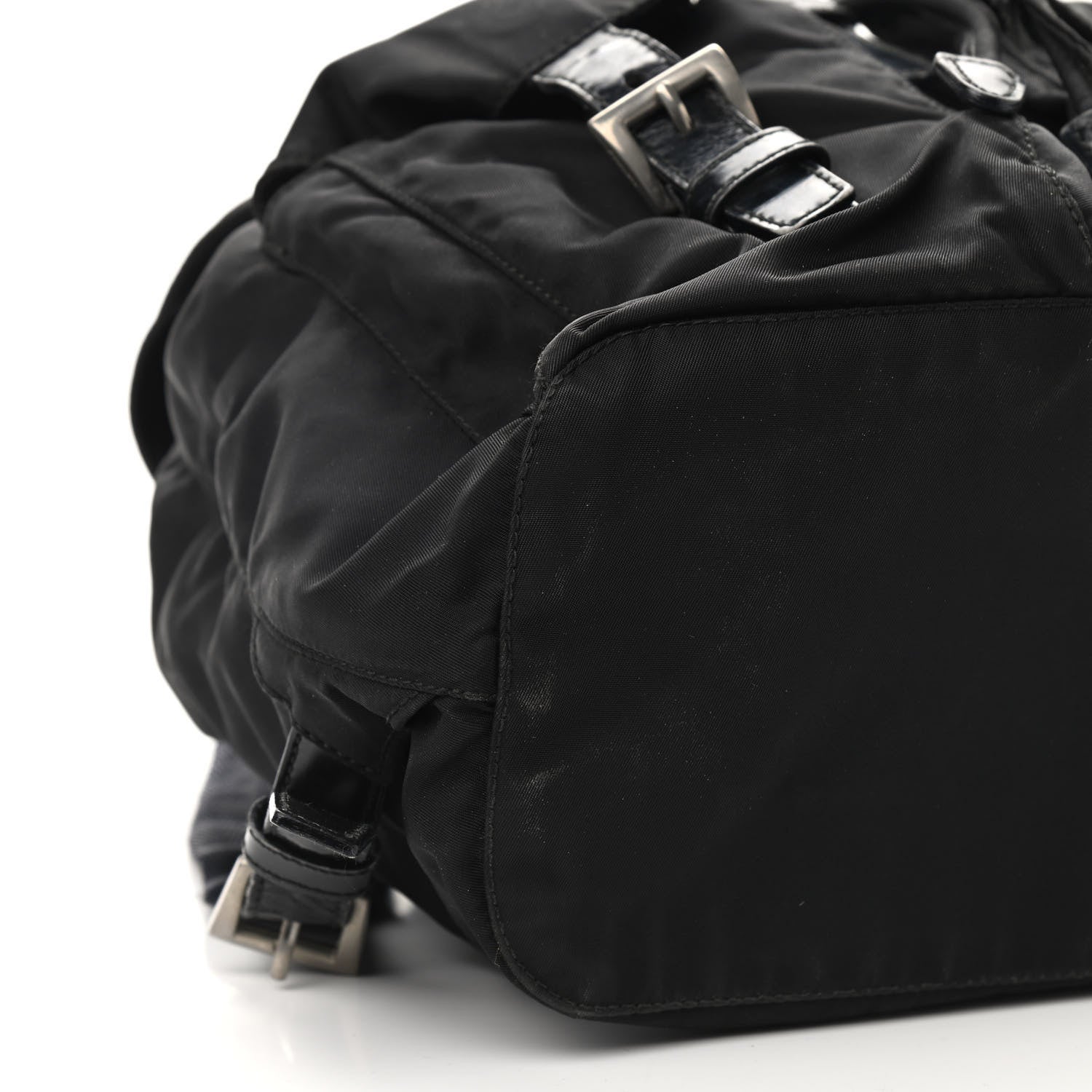 Prada Nylon Vela Double Buckle Backpack Black 10 of 11