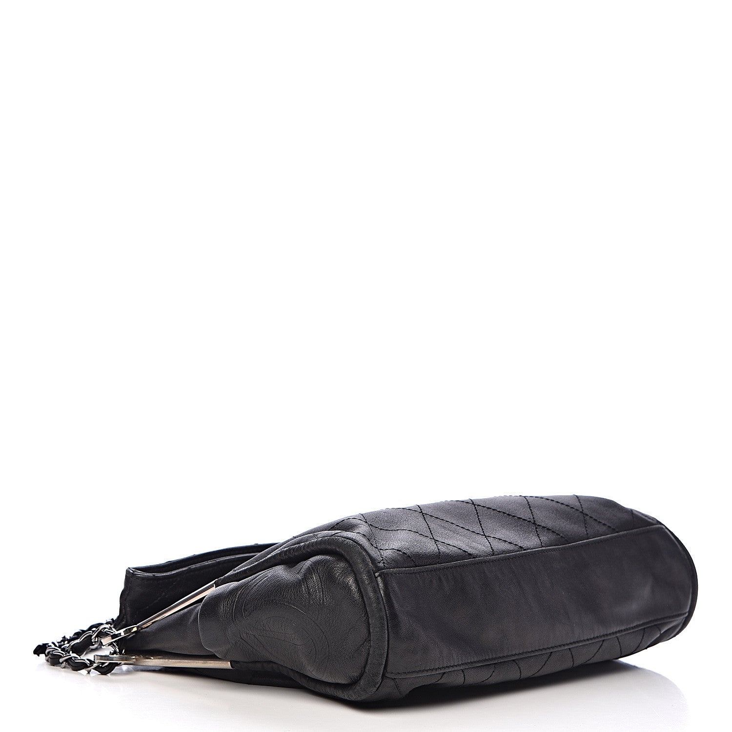 Chanel Lambskin Stitched Medium Ultimate Soft Tote Black 4 of 10
