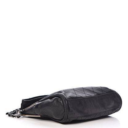 Chanel Lambskin Stitched Medium Ultimate Soft Tote Black 4 of 10