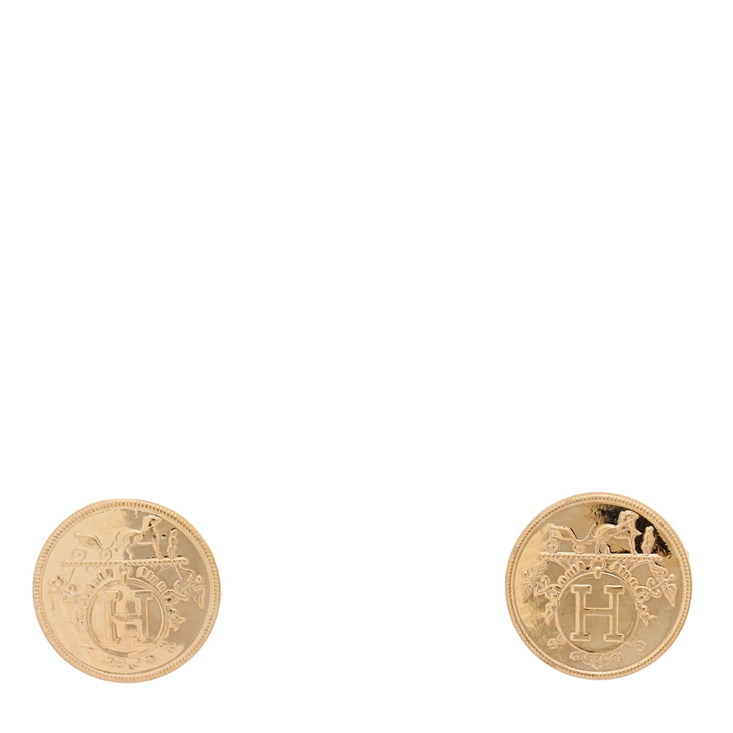 18K Rose Gold TPM Ex-Libris Stud Earrings