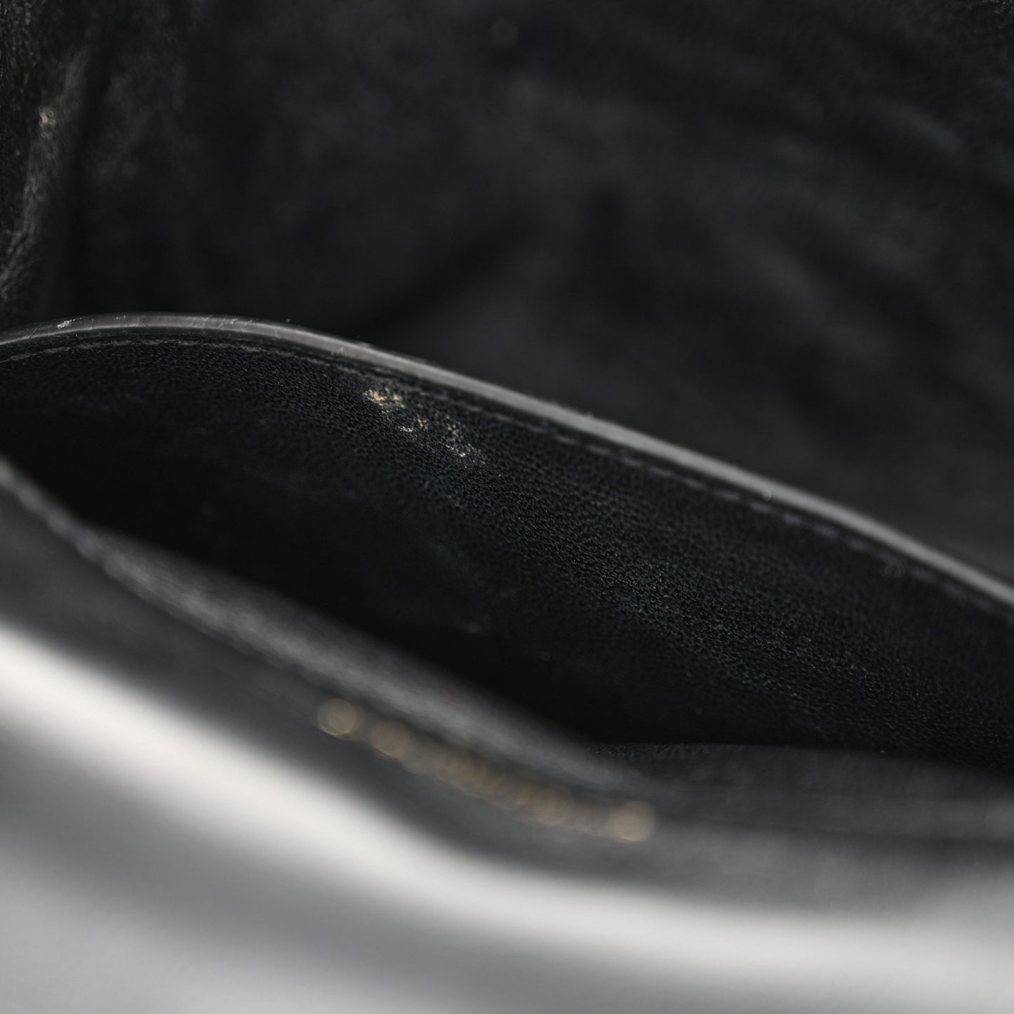 Lambskin Matelasse Monogram Medium Vicky Chain Bag Black