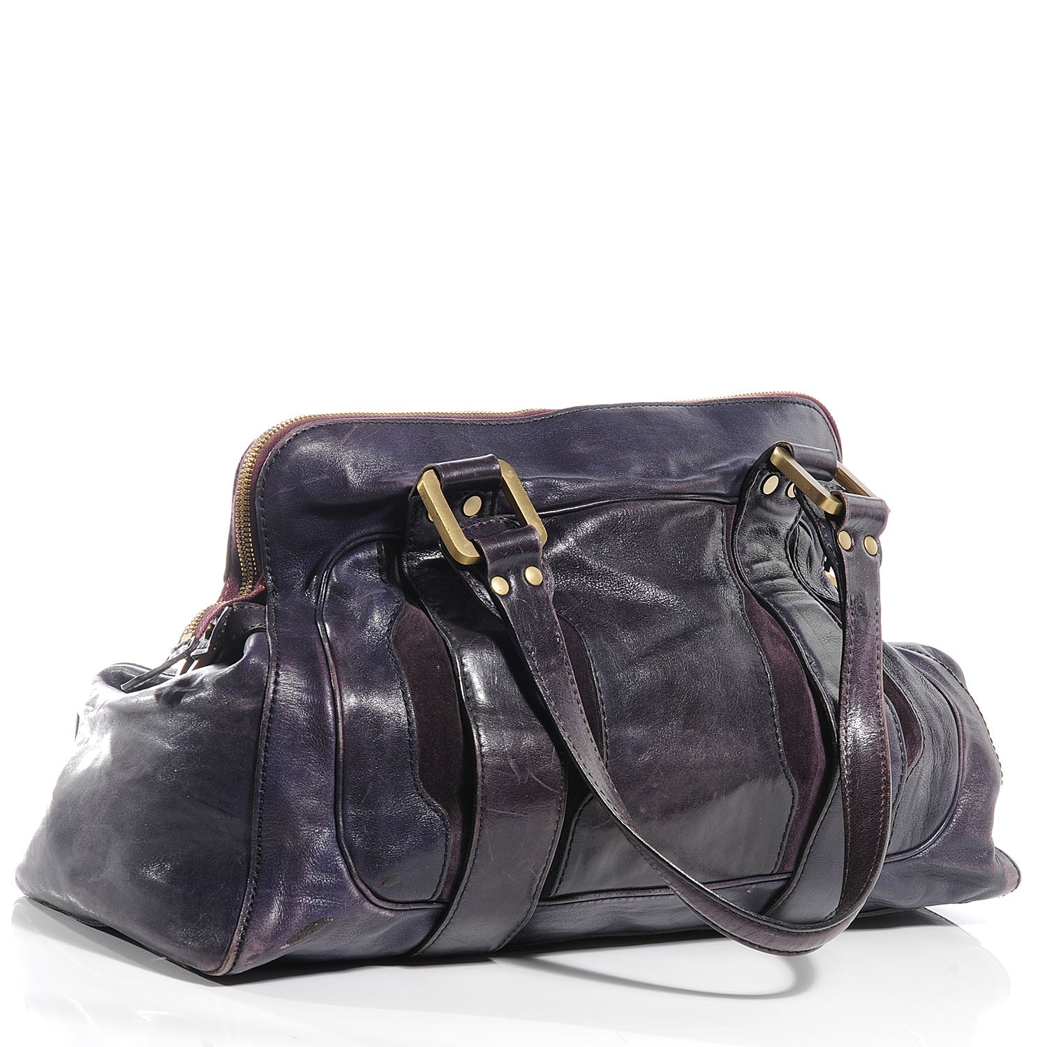 Jimmy Choo Leather Suede Malena Purple 3 of 7