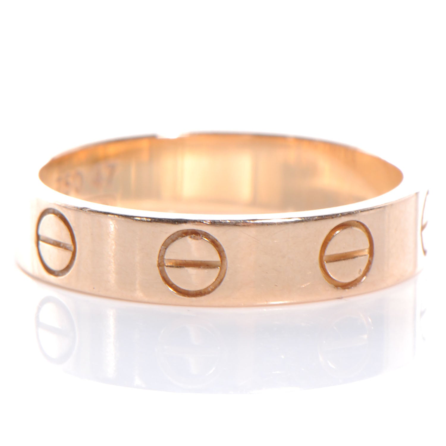 Cartier 18k Pink Gold Love Ring Size 47 4 4 of 4