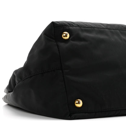 Prada Nylon Tessuto Fiocco Bow Tote Black 9 of 11