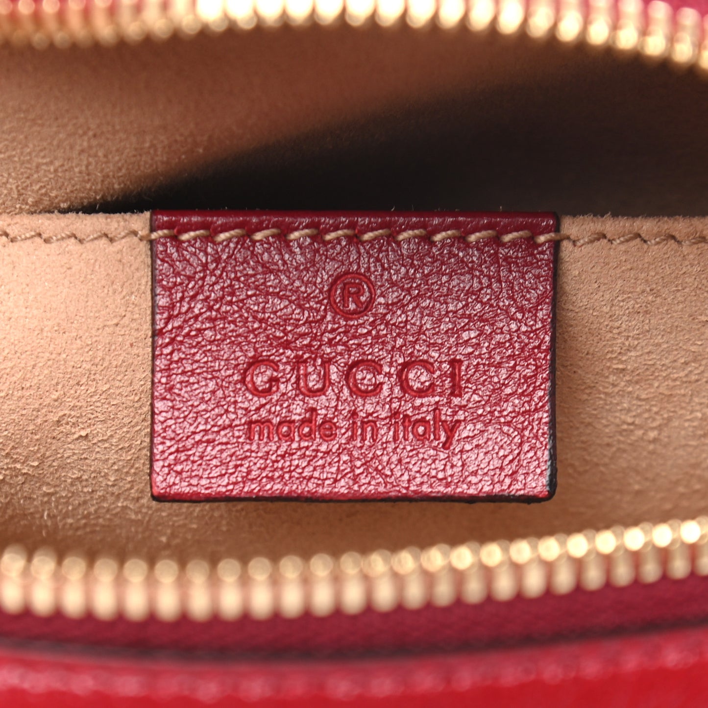 Monogram Azalea Calfskin Matelasse Diagonal Small GG Marmont Chain Shoulder Bag Beige Ebony New Cherry Red