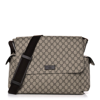 Gucci GG Plus Monogram Messenger Diaper Bag Dark Brown 3 of 12