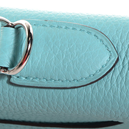 Hermes Togo Kelly Retourne 32 Bleu Atoll 8 of 21
