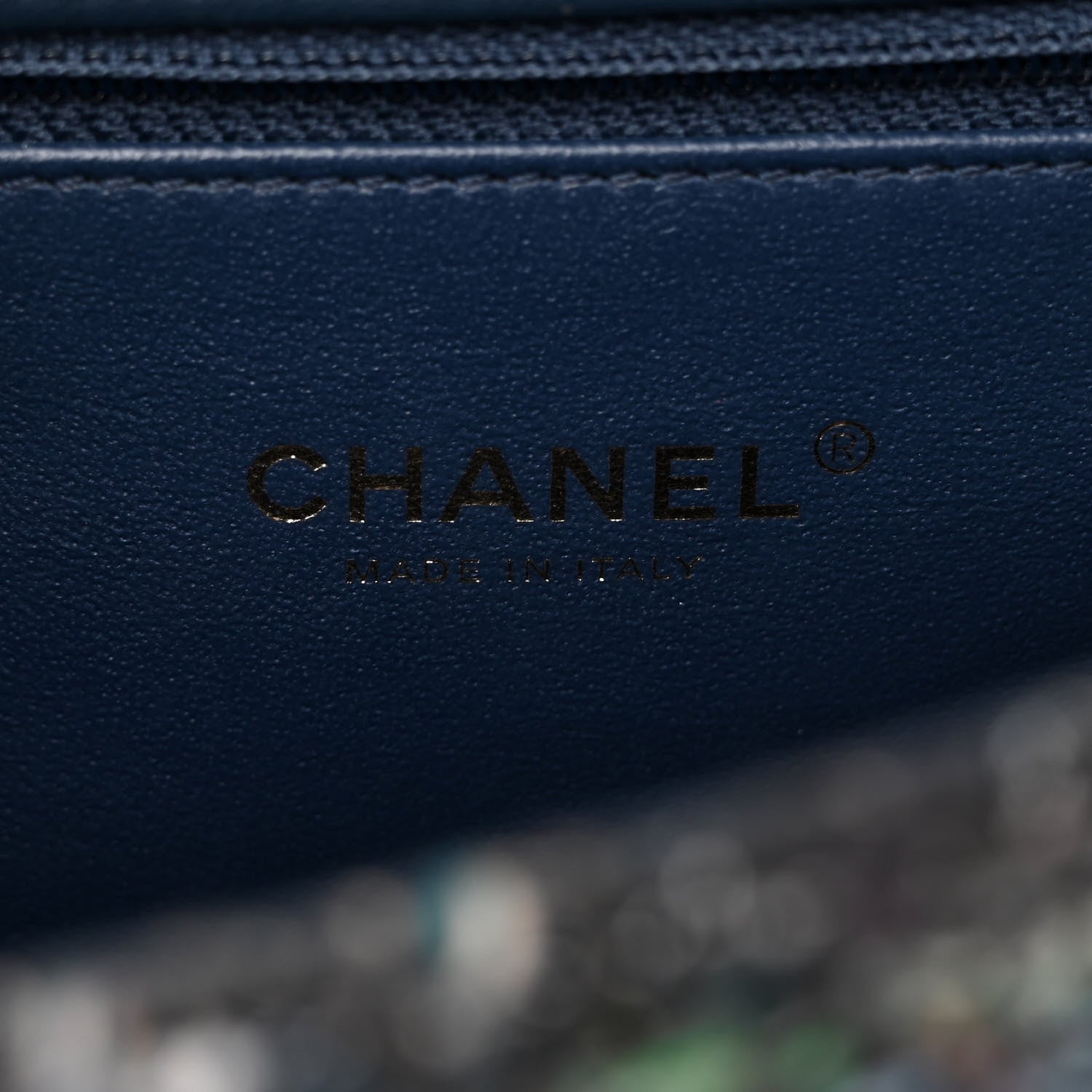 Chanel Tweed Snakeskin Quilted Medium CC Filigree Flap Blue Multicolor 6 of 12
