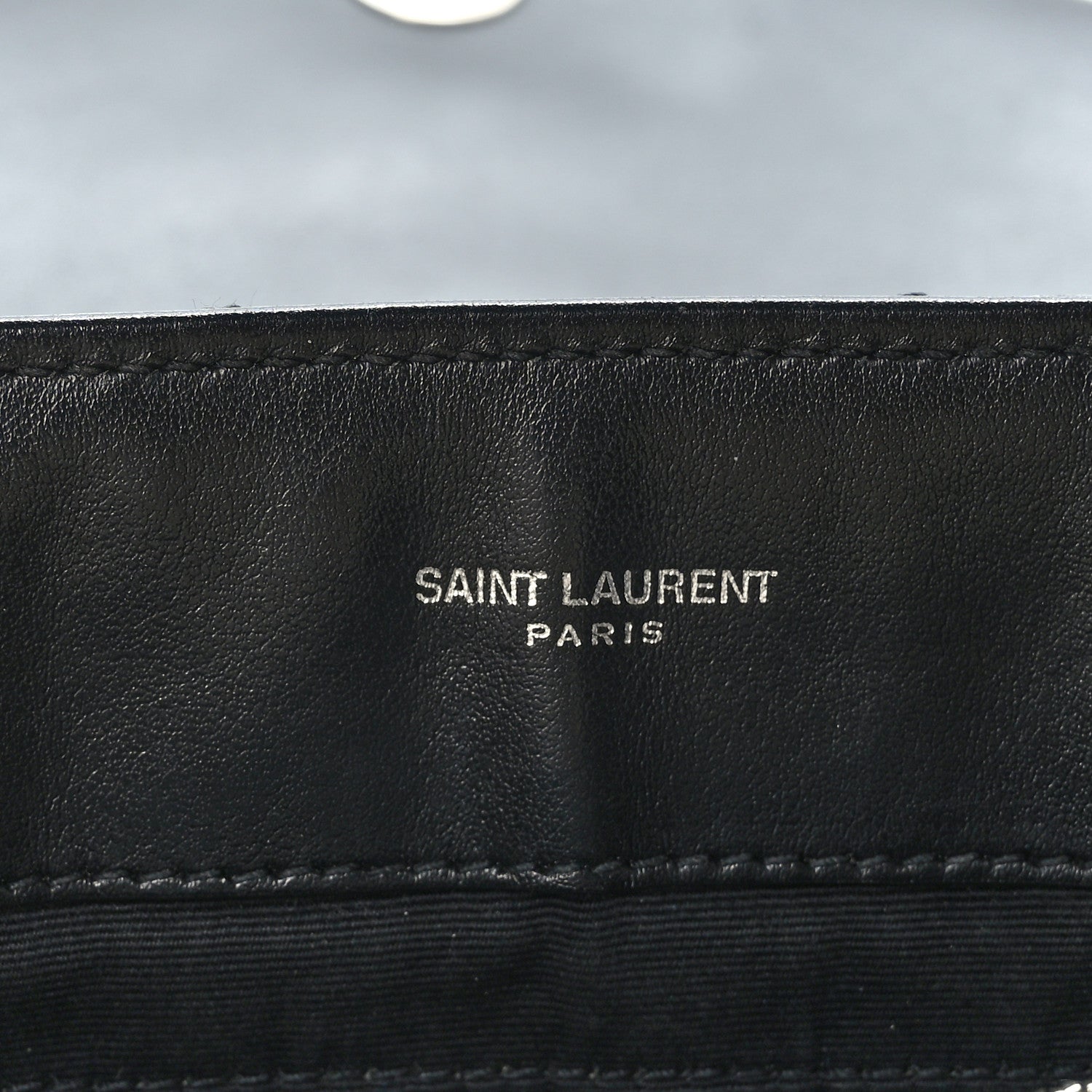 Saint Laurent Calfskin Y Quilted Monogram Medium Loulou Chain Satchel Black 5 of 11