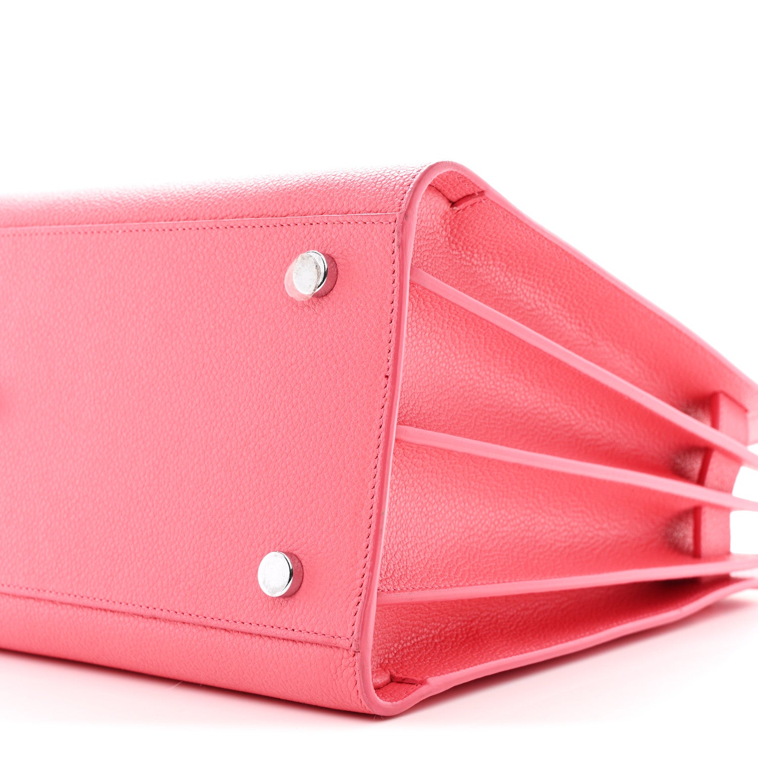 Saint Laurent Grained Calfskin Small Sac De Jour Rose Clair 12 of 15