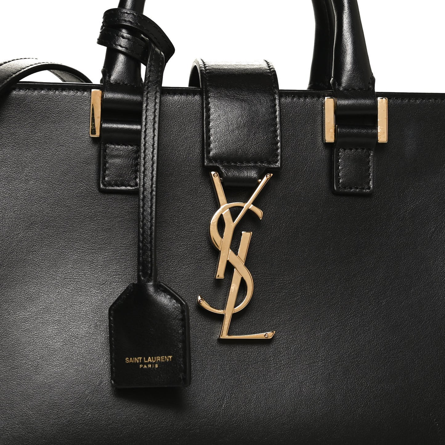 Calfskin Monogram Baby Cabas Black