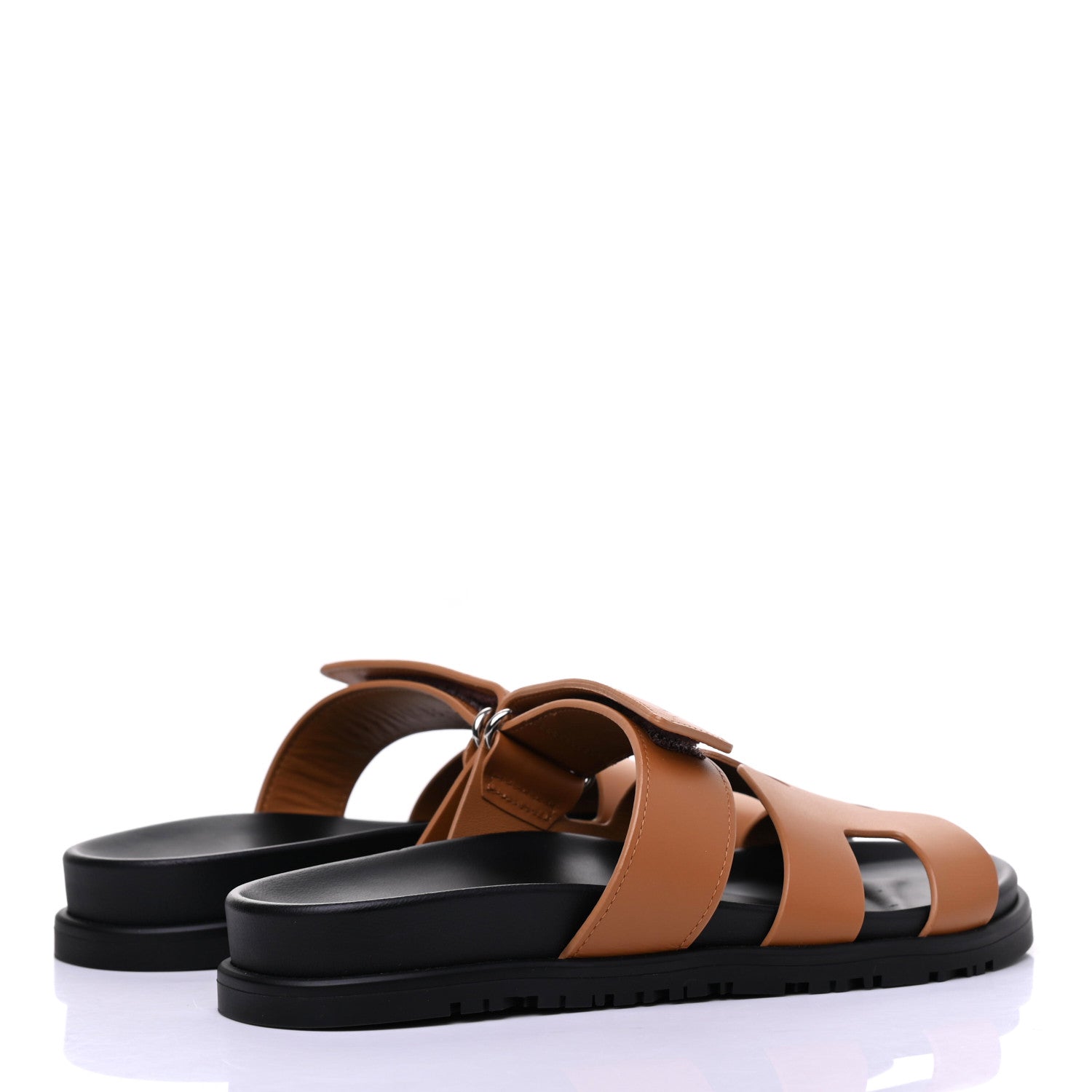 Hermes Calfskin Womens Chypre Sandals 36 Gold 4 of 9