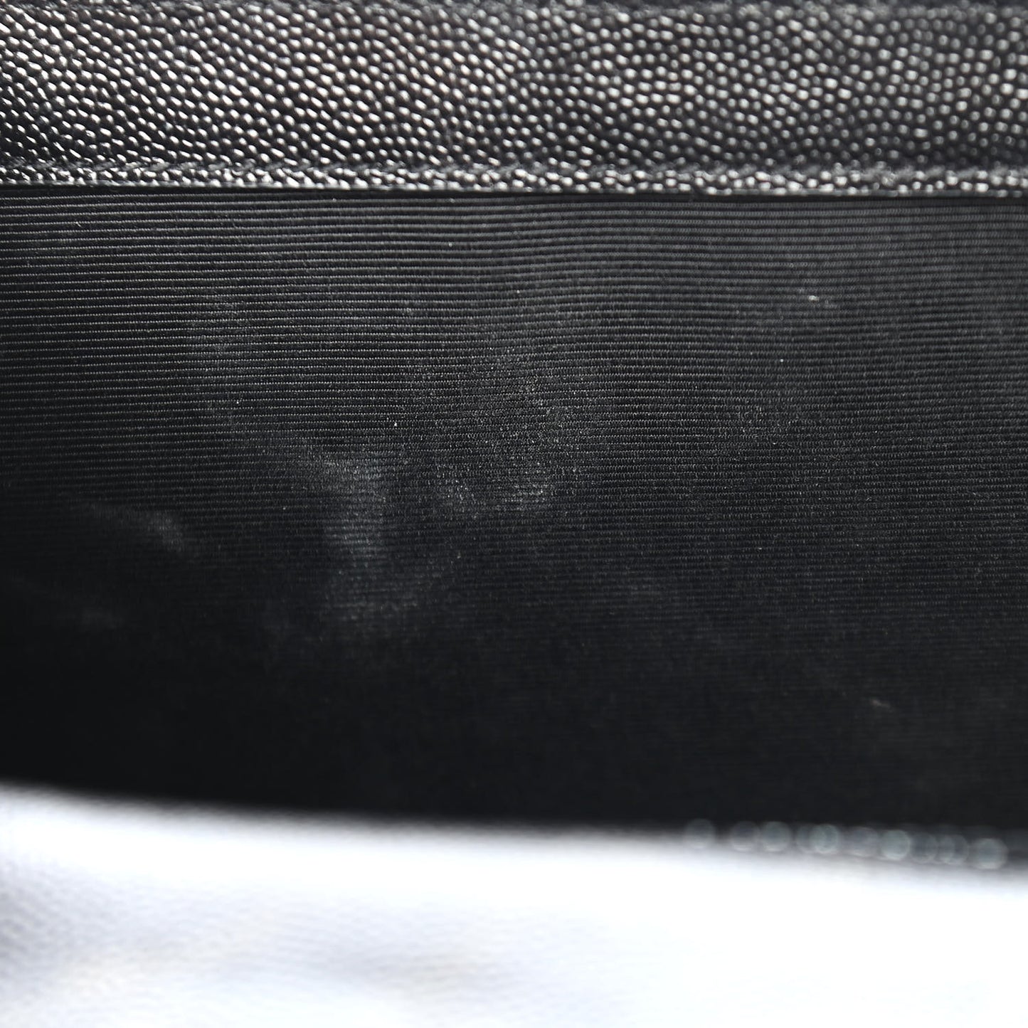 Grain De Poudre Textured Mixed Matelasse Triquilt Medium Monogram Satchel Black