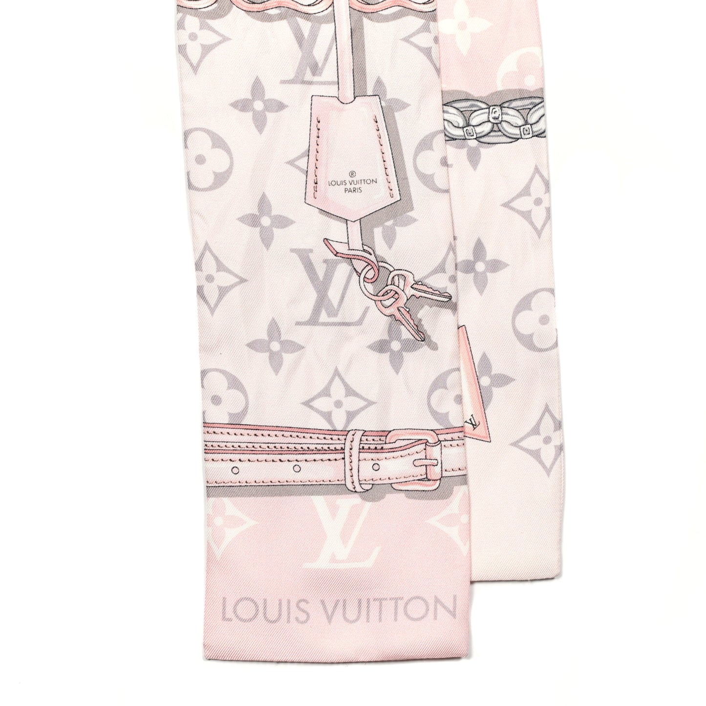 Silk Monogram Confidential Bandeau Light Pink