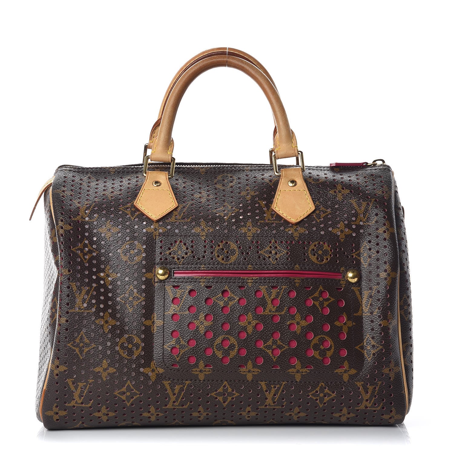 Louis Vuitton Monogram Perforated Speedy 30 Fuchsia 1 of 15