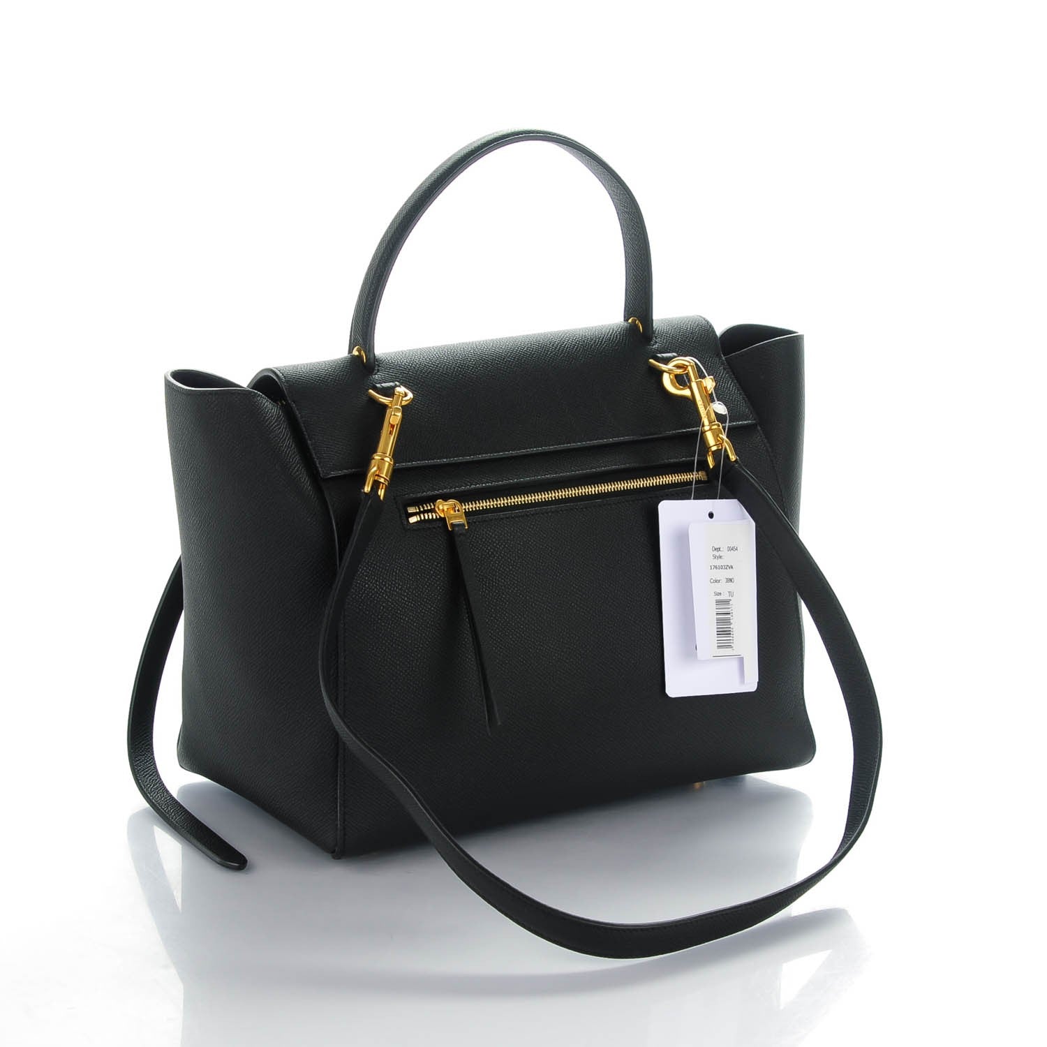 Celine Grained Calfskin Mini Belt Bag Black 3 of 8