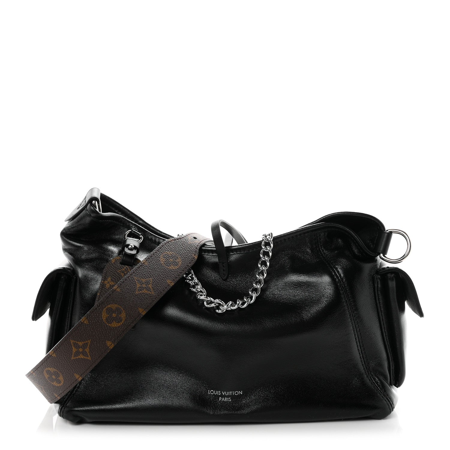 Louis Vuitton Lambskin CarryAll Cargo Vibe PM Black 1 of 9