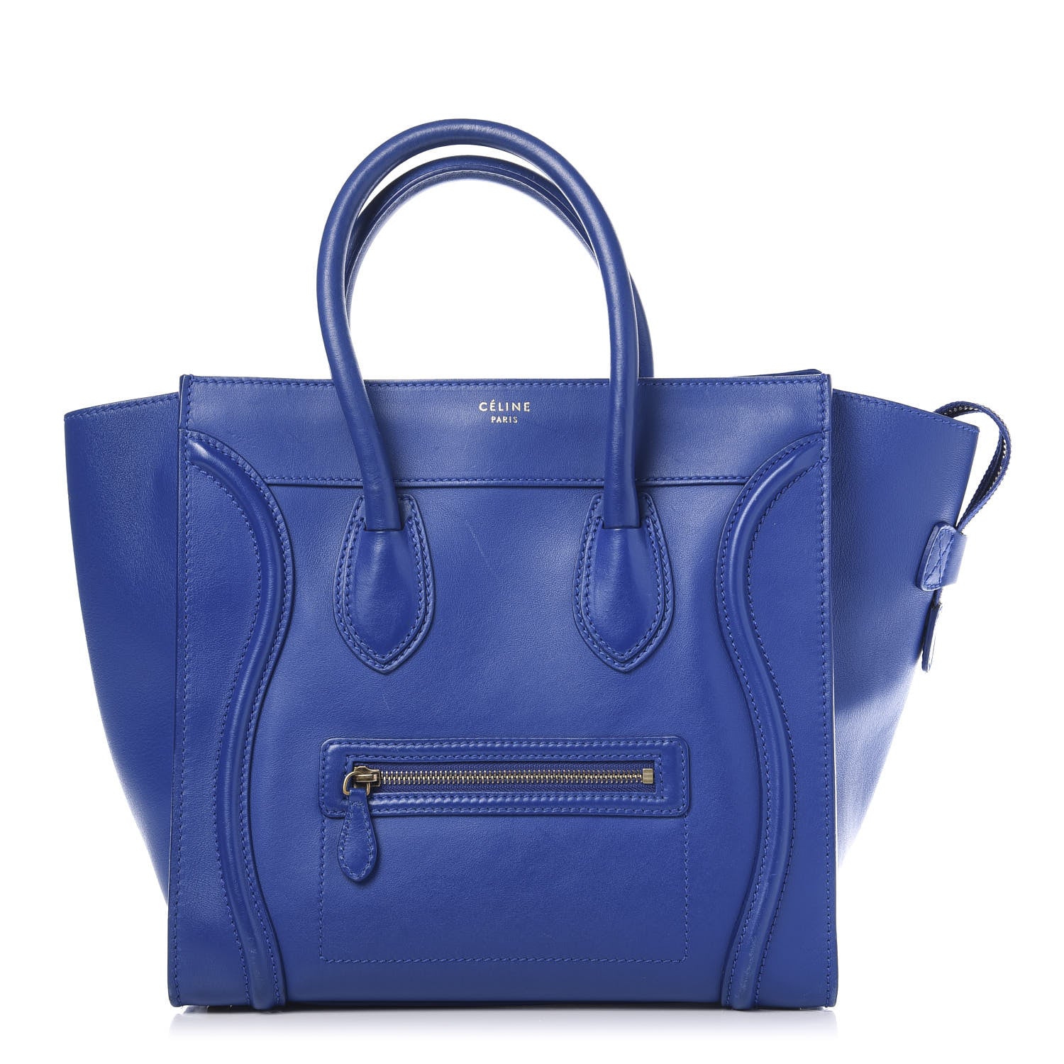 Celine Smooth Calfskin Mini Luggage Royal Blue 1 of 9