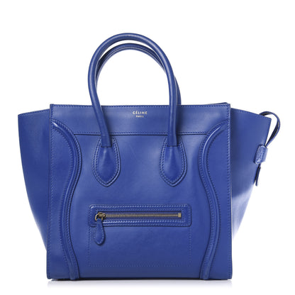 Celine Smooth Calfskin Mini Luggage Royal Blue 1 of 9