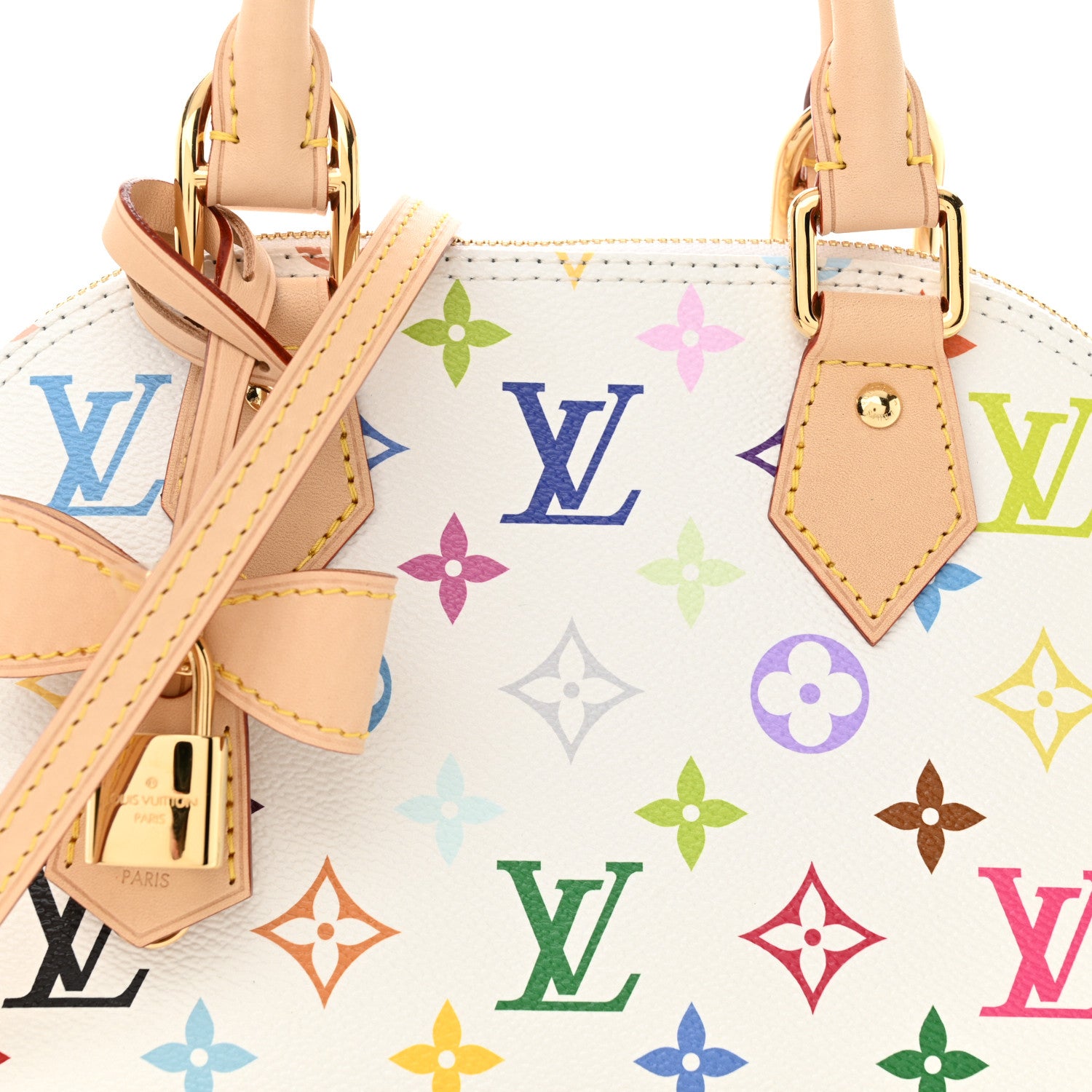 Louis Vuitton LV x TM Monogram Multicolor Alma BB White 7 of 10