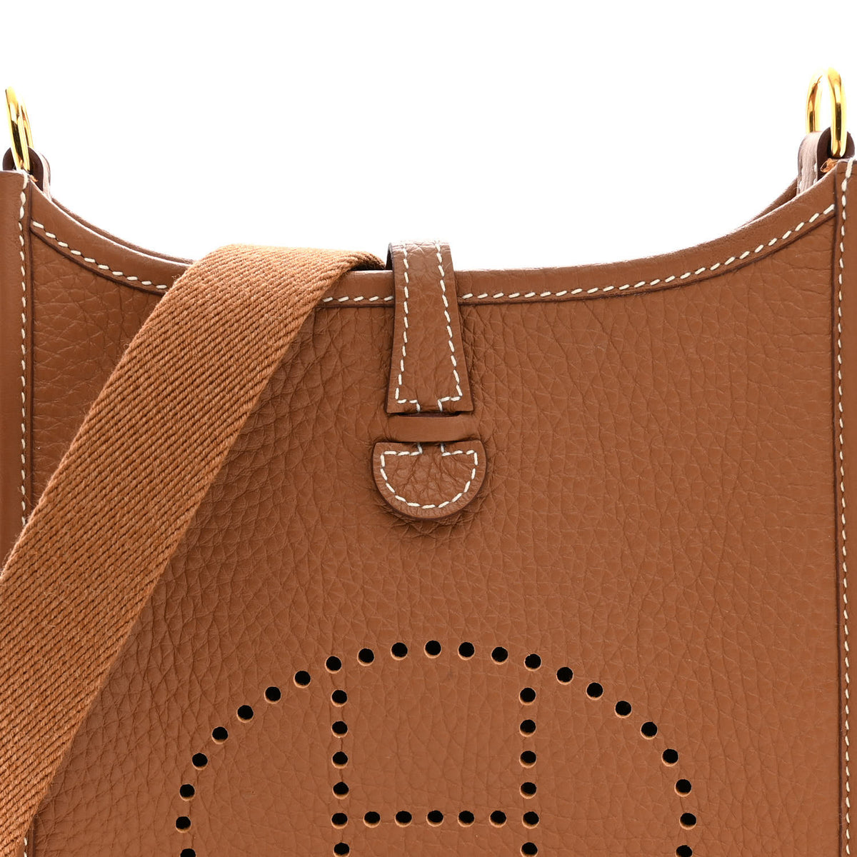 Hermes Taurillon Clemence Evelyne TPM Gold 8 of 11