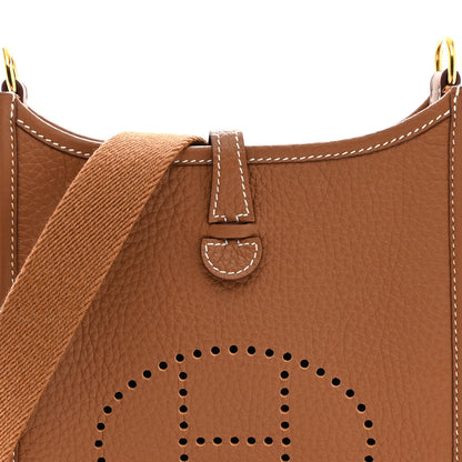 Hermes Taurillon Clemence Evelyne TPM Gold 8 of 11