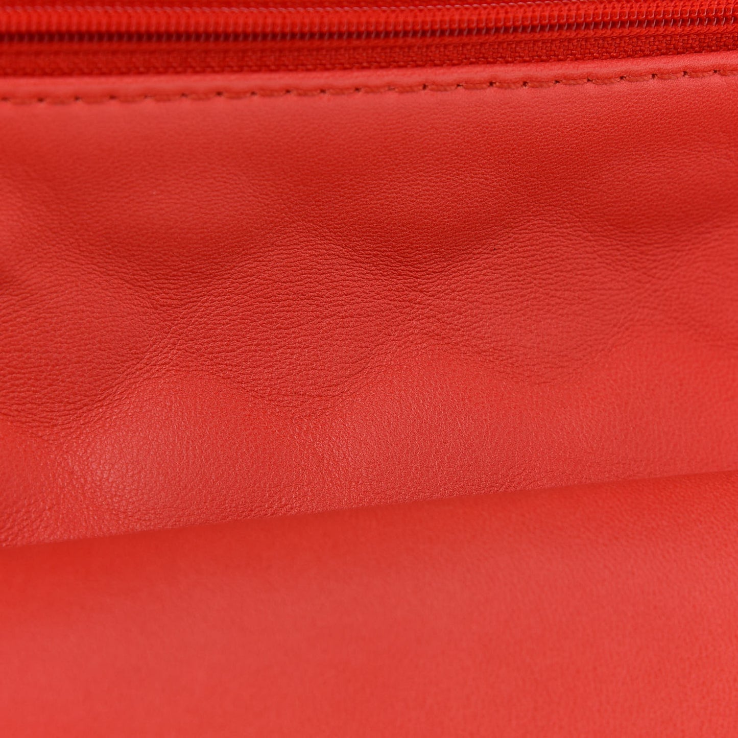 Lambskin Quilted Medium Double Flap Red